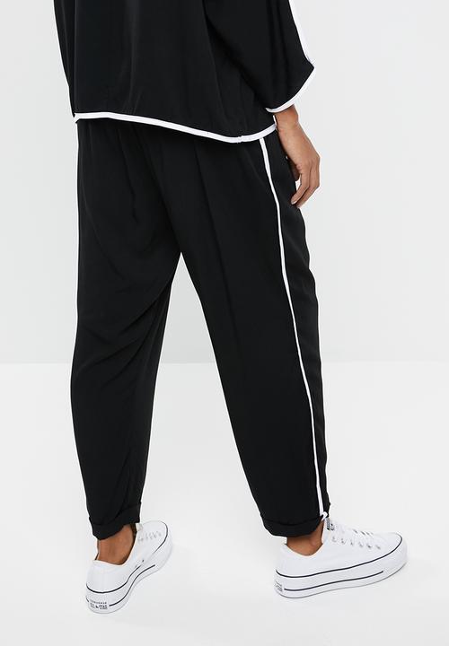 edit Maternity - Side stripe casual pants - black