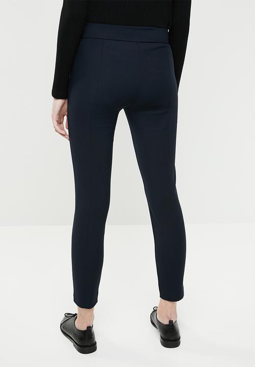MANGO - Crop slim fit trouser - navy