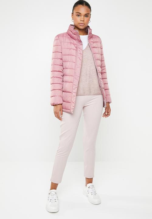 Jacqueline de Yong - Belted jacket - pink