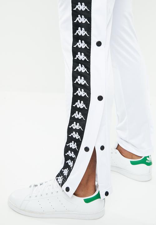 KAPPA - Banda Astoria snap pants - white