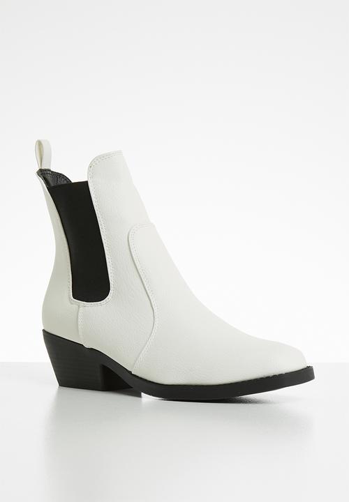 Cotton On - Tessa western boot - white