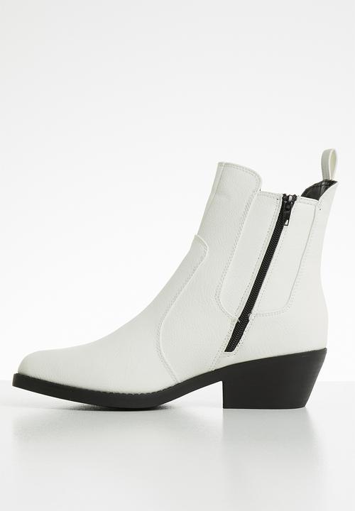 Cotton On - Tessa western boot - white