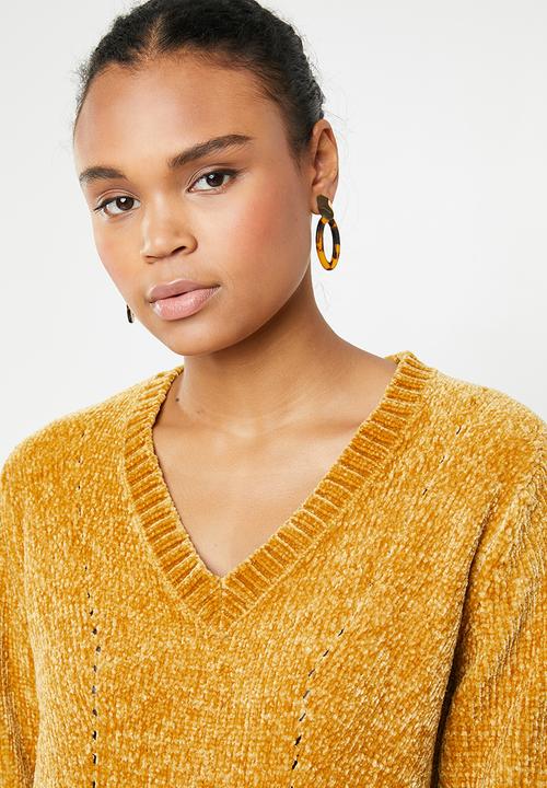 Jacqueline de Yong - Long sleeve pullover - gold