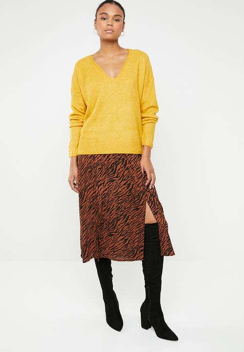 Jacqueline de Yong - Long sleeve pullover - yellow