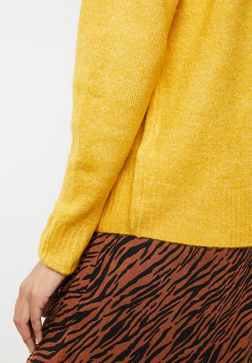 Jacqueline de Yong - Long sleeve pullover - yellow