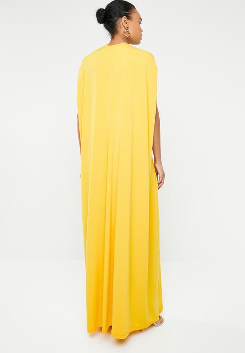 ERRE - Twist front maxi dress - yellow