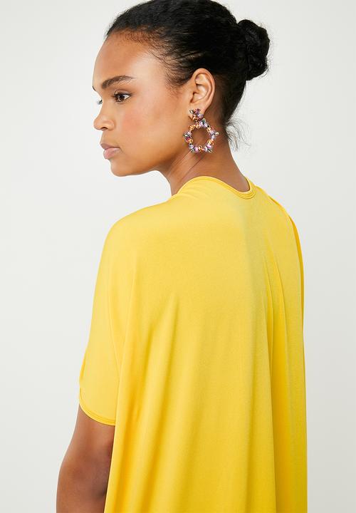 ERRE - Twist front maxi dress - yellow
