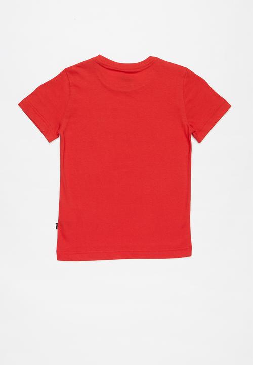 PUMA - Short sleeve logo tee - red