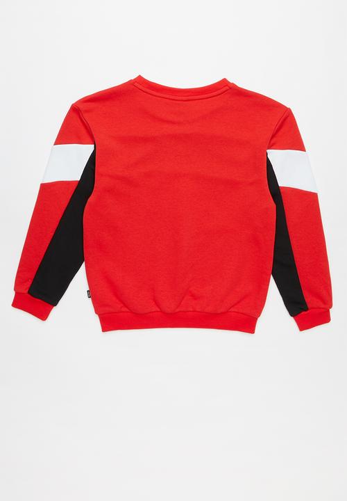 PUMA - Rebel crew sweat - red