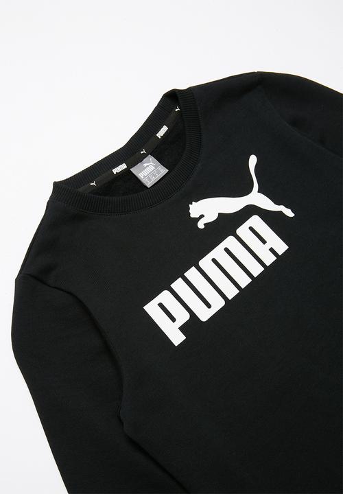 PUMA - ESS logo crew sweat fl b - black