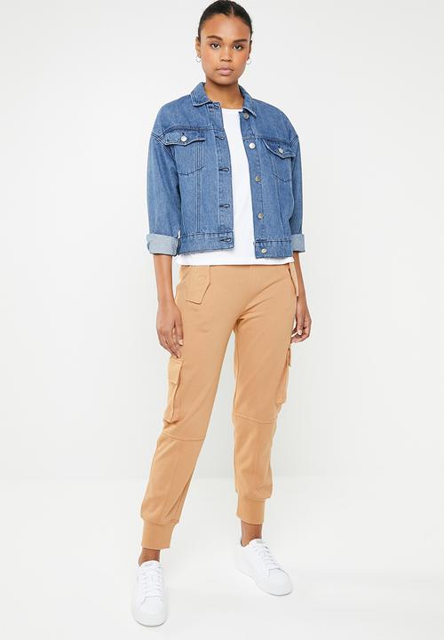 Missguided - Utility pocket cargo trousers - brown 