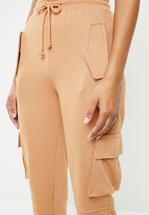 Missguided - Utility pocket cargo trousers - brown 