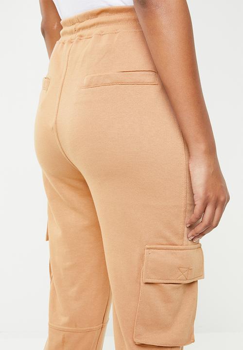 Missguided - Utility pocket cargo trousers - brown 