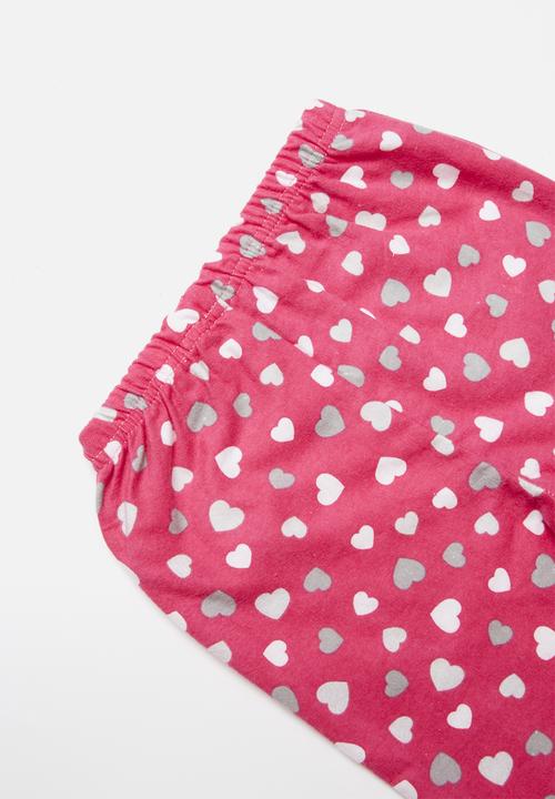 Pop Candy - Flannel hearts pyjamas - pink