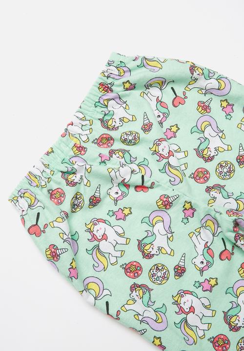 Pop Candy - Full flannel pyjamas - green