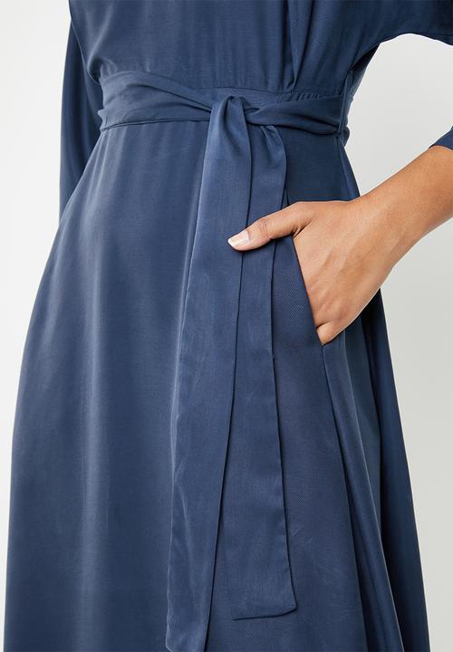 AMANDA LAIRD CHERRY - Nomathemba cowl maxi - navy