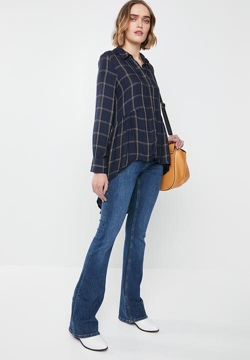 ONLY - Canberra check shirt - navy
