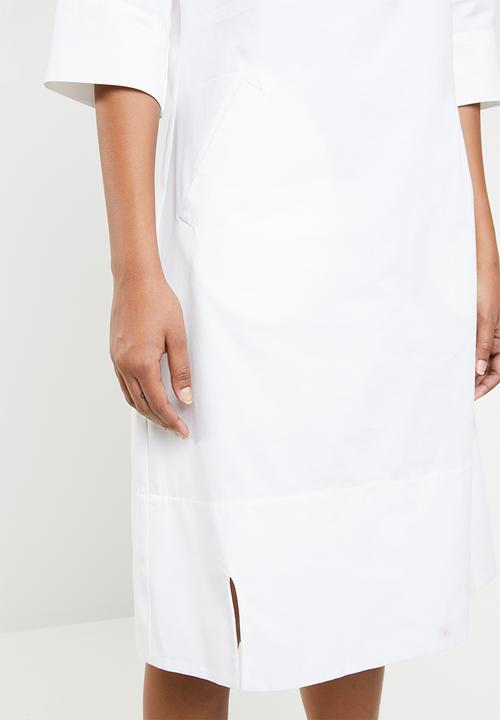 AMANDA LAIRD CHERRY - Zinhle tunic dress - white