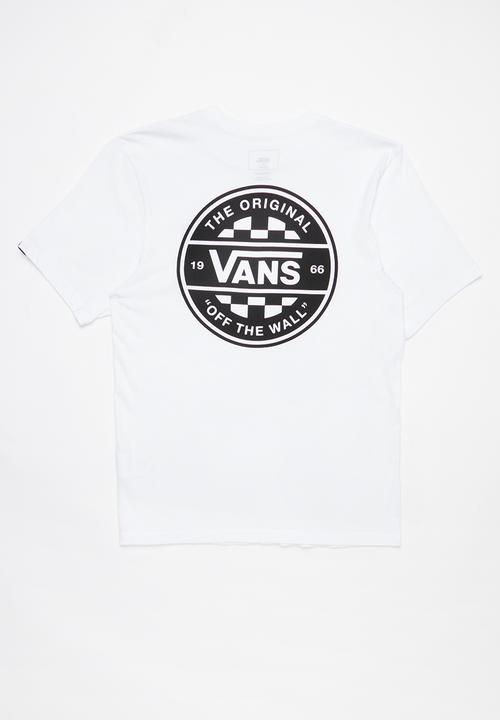 Vans - Checker co. short sleeve boys - white & black