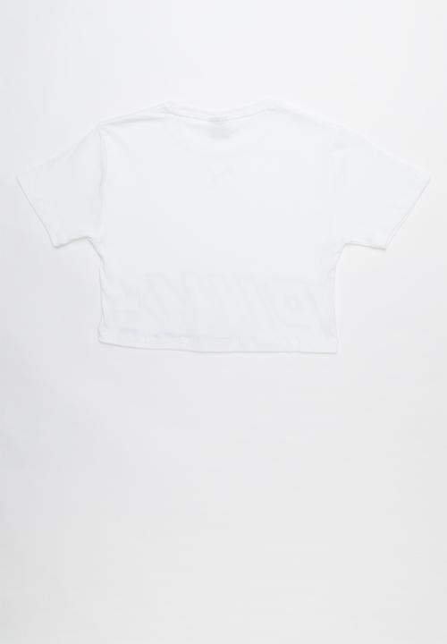 PUMA - Alpha logo tee - white