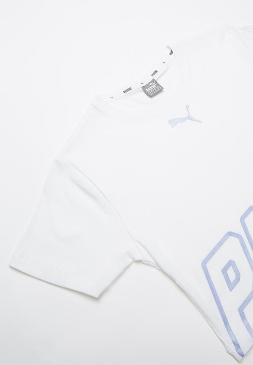 PUMA - Alpha logo tee - white