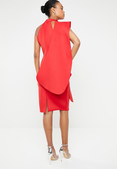 STYLE REPUBLIC - Ruffle detail mini dress - red