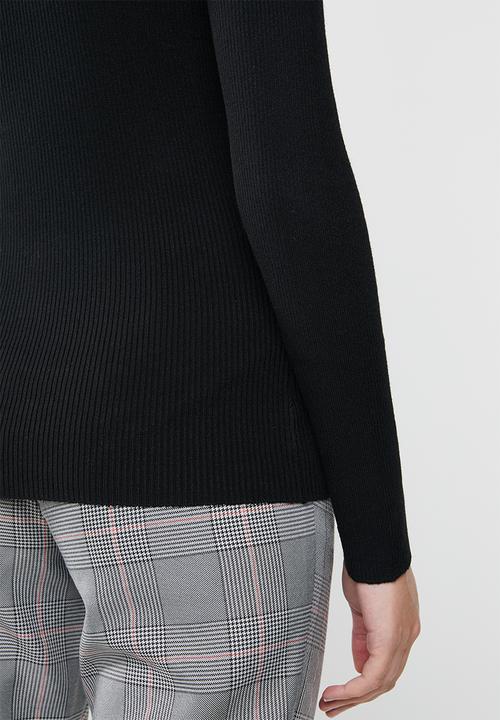 Jacqueline de Yong - High neck pullover - black