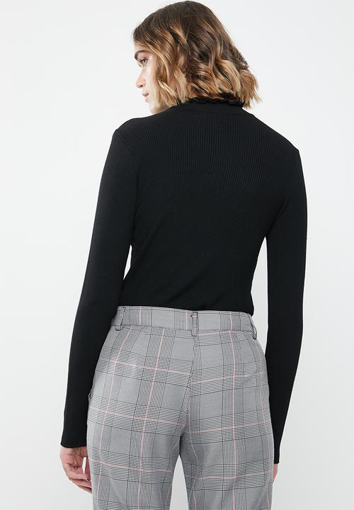 Jacqueline de Yong - High neck pullover - black