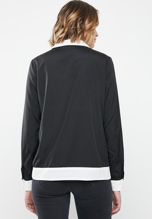 Vero Moda - Long sleeve midi top - black