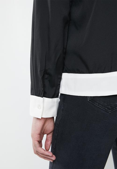 Vero Moda - Long sleeve midi top - black