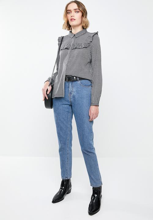 Vero Moda - HHallie long sleeve shirt - black & white