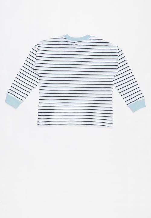 Cotton On - Tom loose fit tee - blue & white 