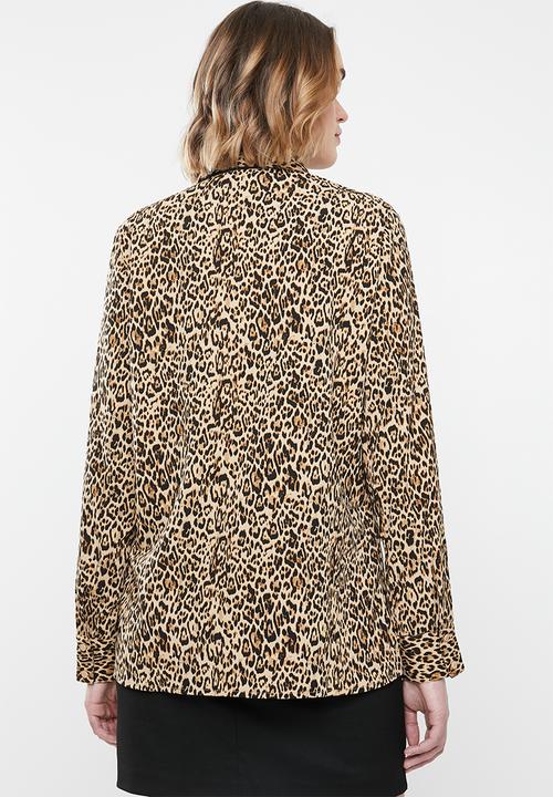 Vero Moda - Katrine bow shirt - black & beige 