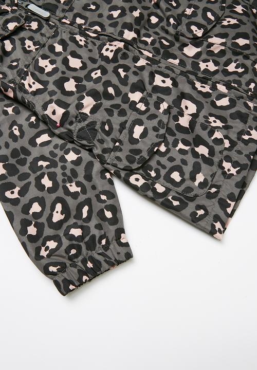 Name It - Mello leopard print parka jacket - multi 