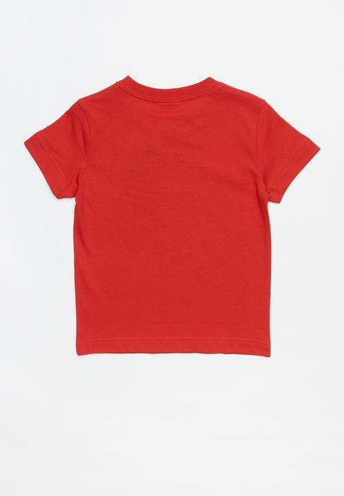 adidas Performance - Little boys classic lin tee - red