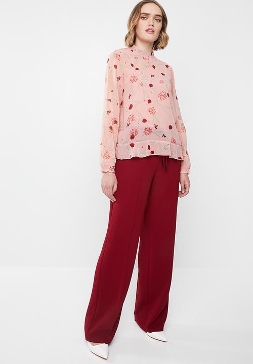 Vero Moda - Becca long sleeve top - pink 
