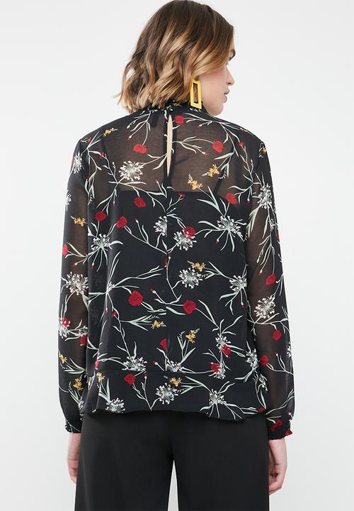 Vero Moda - Becca long sleeve top - black