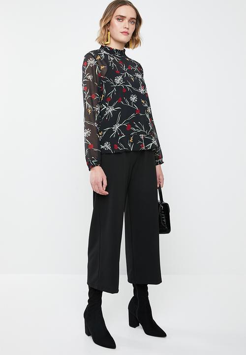 Vero Moda - Becca long sleeve top - black