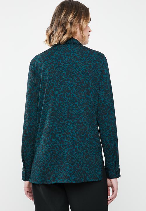 Vero Moda - Katrine bow shirt - black & blue