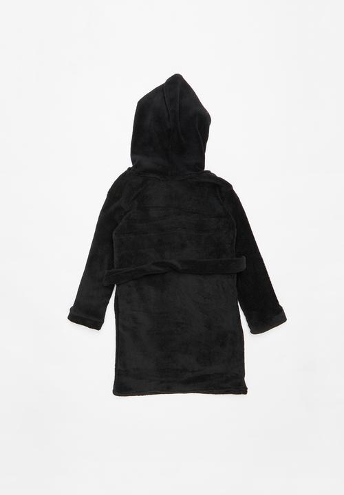 Pop Candy - Plain fleece gown - black 