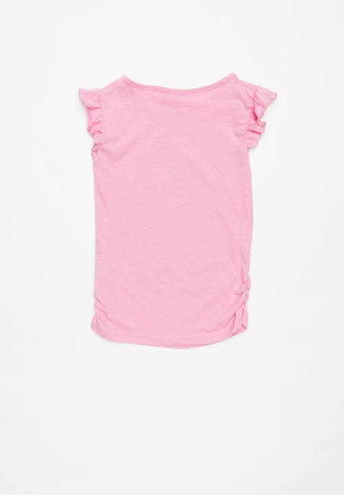 Pop Candy - Disney princess pet party printed tee - pink 