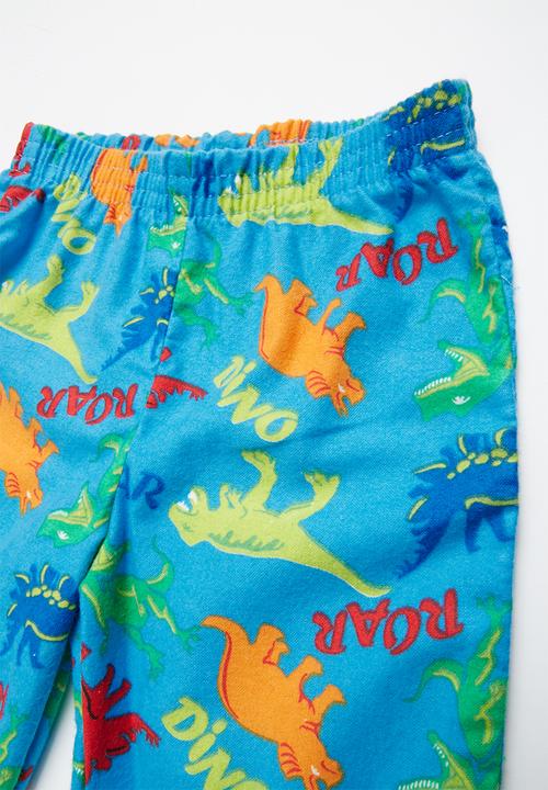 Pop Candy - Dinosaurs full flannel pyjama set - multi