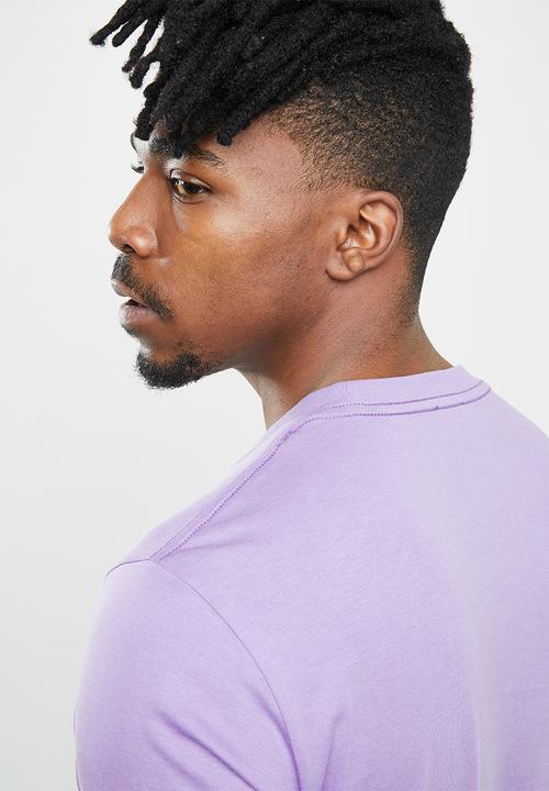 Diesel  - T-just-division logo short sleeve tee - purple 