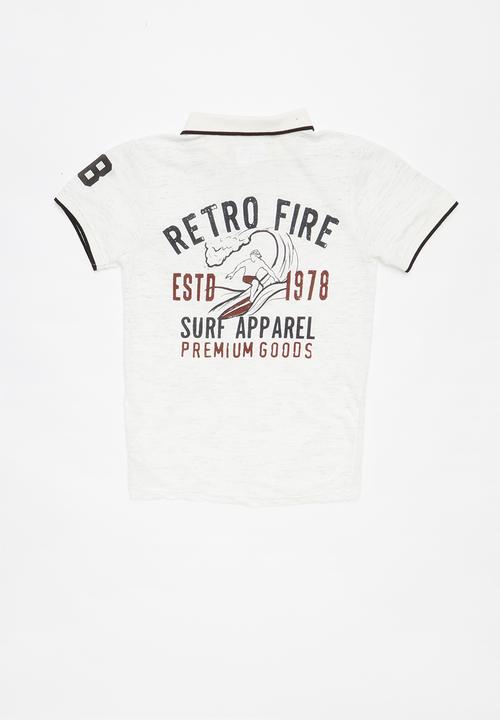 Pop Candy - Printed golfer - white 