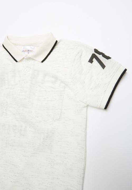 Pop Candy - Printed golfer - white 