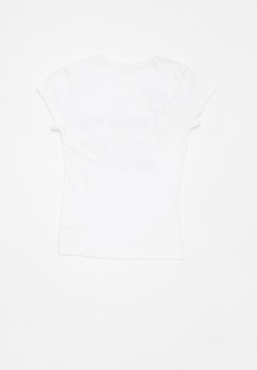 Pop Candy - Printed short sleeve tee - white 