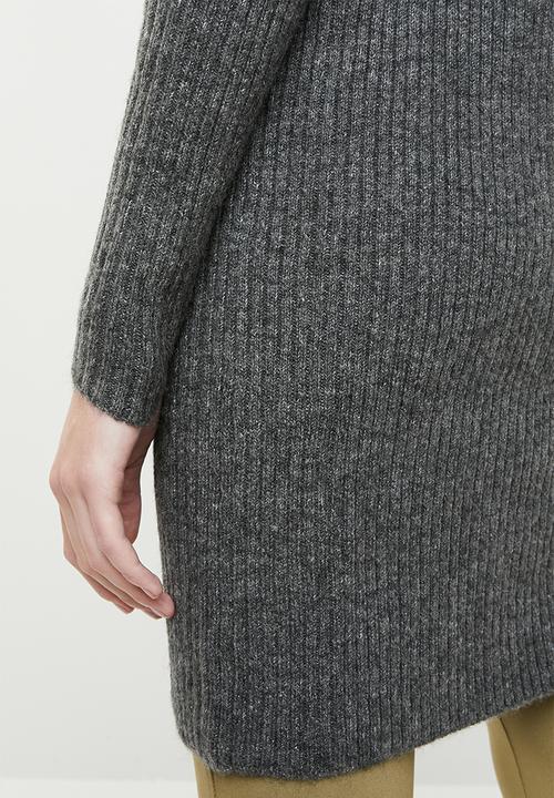 MANGO - Turtleneck longer length knit - grey