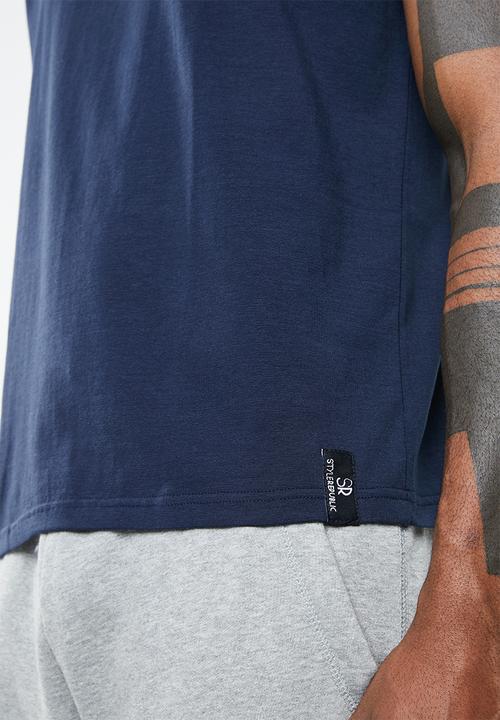 STYLE REPUBLIC - Plain T-shirt - navy