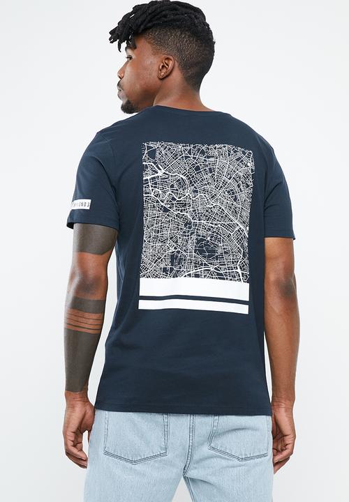 Jack & Jones - Jeppes tee - navy