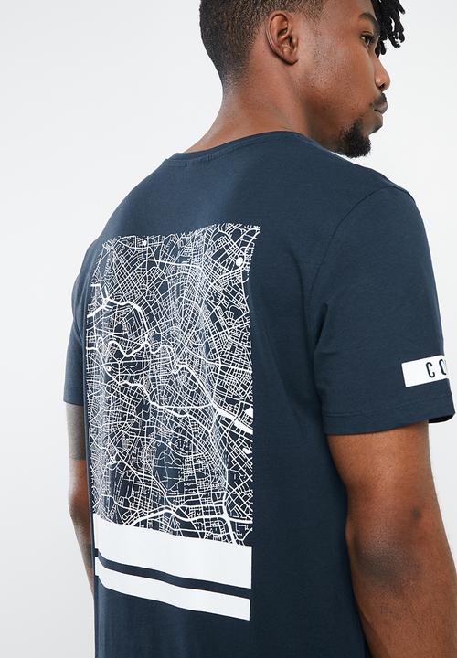 Jack & Jones - Jeppes tee - navy